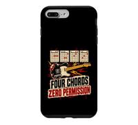 Custodia per iPhone 7 Plus/8 Plus Four Chords Zero Permission Punk Rock Chitarrista