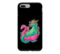 Custodia per iPhone 7 Plus/8 Plus Freddo Drago Flamingo Galleggiante Vacanze Estive