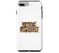 Custodia per iPhone 7 Plus/8 Plus FREE SPEECH Inghilterra, Regno Unito, Australia, Costituzione USA, Libertà