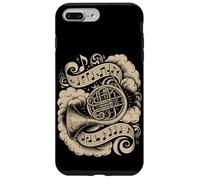 Custodia per iPhone 7 Plus/8 Plus French Horn Musical Notes Classical Orchestra
