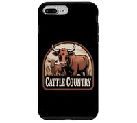 Custodia per iPhone 7 Plus/8 Plus Fresh Farm Milk Dairy Cow Calf Animal Cattle Farmer