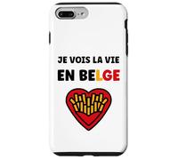 Custodia per iPhone 7 Plus/8 Plus Frieten Citation Frites Drapeau Belgique Humour Belge