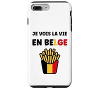 Custodia per iPhone 7 Plus/8 Plus Frieten Citation Frites Drapeau Belgique Humour Belge