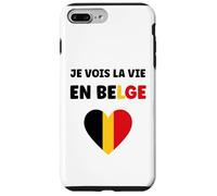 Custodia per iPhone 7 Plus/8 Plus Frieten Citation Frites Drapeau Belgique Humour Belge