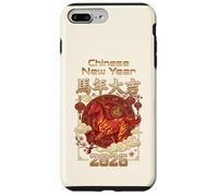 Custodia per iPhone 7 Plus/8 Plus Fun Fire Horse 2026 Avventura energetica del capodanno lunare