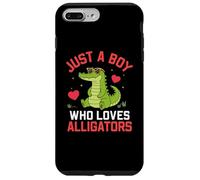 Custodia per iPhone 7 Plus/8 Plus Funny Animal Crocodile, Just a boy who loves Alligators