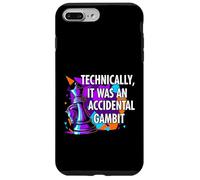 Custodia per iPhone 7 Plus/8 Plus Funny Chess Player Accidental Gambit Blunder Quote