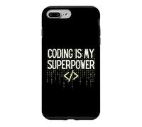 Custodia per iPhone 7 Plus/8 Plus Funny Coding is My Superpower Coder Programmer