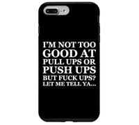 Custodia per iPhone 7 Plus/8 Plus Funny Dad Joke Adult Father's Day Pushups & Pullups Failure