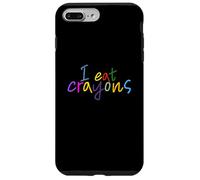 Custodia per iPhone 7 Plus/8 Plus Funny Drawing Adult Coloring Art Teacher - I Eat Crayons