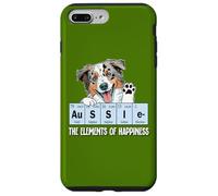 Custodia per iPhone 7 Plus/8 Plus Funny Elements of Happiness Blue Merle Aussie Lover