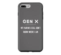 Custodia per iPhone 7 Plus/8 Plus Funny Gen X, Funny Generation X, I miei genitori ancora non lo sanno