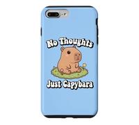 Custodia per iPhone 7 Plus/8 Plus Funny Kids Kawaii Meme Chill No Thoughts Just Capybara Vibes