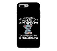 Custodia per iPhone 7 Plus/8 Plus Funny Kids Tall Glass of Get Over It Suck It Up Koala Lover
