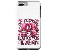 Custodia per iPhone 7 Plus/8 Plus Funny Saying For Gnome Lover I Love You More The End I Win
