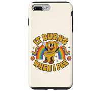 Custodia per iPhone 7 Plus/8 Plus Funny Saying: It Burns When I Pee! Rainbow