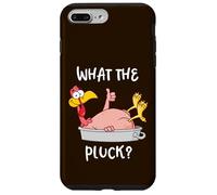 Custodia per iPhone 7 Plus/8 Plus Funny Turkey What the Pluck Camicia del Ringraziamento Uomo Donna