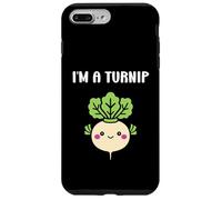 Custodia per iPhone 7 Plus/8 Plus Funny vegetable Turnips food minimalist simple i'm a Turnip