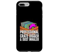 Custodia per iPhone 7 Plus/8 Plus Funny Vinyl Record Collector Crate Digger Dust Inhaler