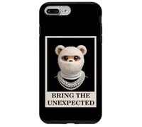 Custodia per iPhone 7 Plus/8 Plus Funny Wild tEDDY bEAR With Fur Mask Bring the Unexpected