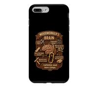 Custodia per iPhone 7 Plus/8 Plus Funny Woodworker Brain Woodworking Humor Carpenter