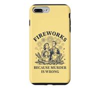 Custodia per iPhone 7 Plus/8 Plus Fuochi d'artificio perché l'omicidio è sbagliato Famiglia retrò