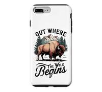 Custodia per iPhone 7 Plus/8 Plus Fuori dove il selvaggio inizia Bison Mountain Design