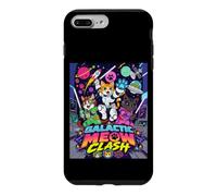 Custodia per iPhone 7 Plus/8 Plus Galactic Funny Clash Space Cats Illustration Graphic Cartoon