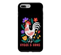 Custodia per iPhone 7 Plus/8 Plus Galline da cortile Hygge Folk Art Gallo