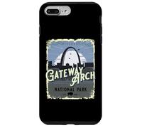 Custodia per iPhone 7 Plus/8 Plus Gateway Arch National Park Vintage Viaggi Vacanze Souvenir