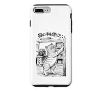 Custodia per iPhone 7 Plus/8 Plus Gatti con artigli sfreganti sui pilastri