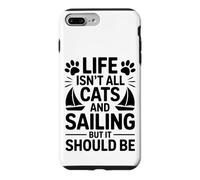 Custodia per iPhone 7 Plus/8 Plus Gatti E Vela Barca A Vela Divertente Vela