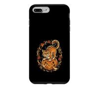 Custodia per iPhone 7 Plus/8 Plus Gatto nero che scoppia da Jack O Lanterna Halloween