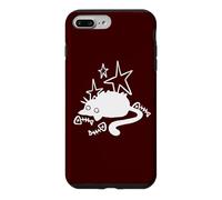 Custodia per iPhone 7 Plus/8 Plus Gatto pigro paffuto anni '90 Y2K di Fish Bones Stargazing