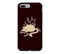 Custodia per iPhone 7 Plus/8 Plus Gatto pigro paffuto Tomcat anni '90 Y2K di Fish Bones Stargazing
