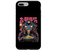 Custodia per iPhone 7 Plus/8 Plus Gatto Ramen Cyborg Giapponese Estetica Mecha Anime Gatto