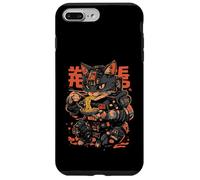 Custodia per iPhone 7 Plus/8 Plus Gatto Ramen Cyborg Giapponese Estetica Mecha Anime Gatto