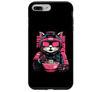 Custodia per iPhone 7 Plus/8 Plus Gatto Ramen Cyborg Giapponese Estetica Mecha Anime Gatto