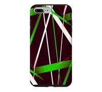 Custodia per iPhone 7 Plus/8 Plus Geometria Urbana Nero Bianco Erba-Verde