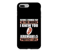 Custodia per iPhone 7 Plus/8 Plus Geremia 1:5 Pro-Life Anti-aborto prima che ti formassi