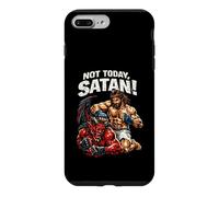 Custodia per iPhone 7 Plus/8 Plus Gesù contro il diavolo, lotta in gabbia, Gesù Cristo