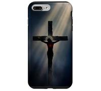 Custodia per iPhone 7 Plus/8 Plus Gesù Cristo Croce Con Luce Divina