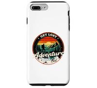 Custodia per iPhone 7 Plus/8 Plus Get Lost Adventure Find Yourself, design retrò per escursioni al tramonto