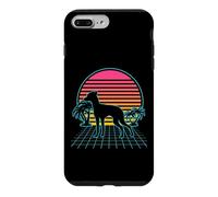 Custodia per iPhone 7 Plus/8 Plus Giocattolo inglese Terrier Cane Vintage 80s Vaporwave