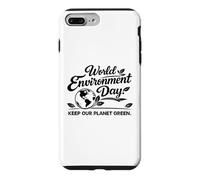 Custodia per iPhone 7 Plus/8 Plus Giornata Mondiale dell'Ambiente - Keep Our Planet Green Eco Awareness