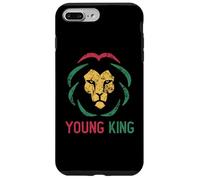 Custodia per iPhone 7 Plus/8 Plus Giovane re africano Lion Boy Black History Month Ragazzi africani