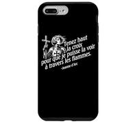 Custodia per iPhone 7 Plus/8 Plus Giovanna d'Arco Tenere La Croce Alta Citazione In Francese