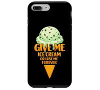 Custodia per iPhone 7 Plus/8 Plus Give Me Ice Cream Or Lose Me Forever | Gocce di cioccolato alla menta