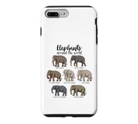 Custodia per iPhone 7 Plus/8 Plus Gli elefanti del mondo