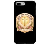 Custodia per iPhone 7 Plus/8 Plus Gloria cristiana a Dio per tutte le cose Gesù Cristo Donna